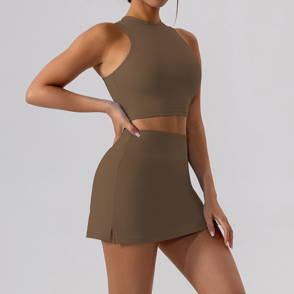 Tight hip skirt yoga suit 5colors