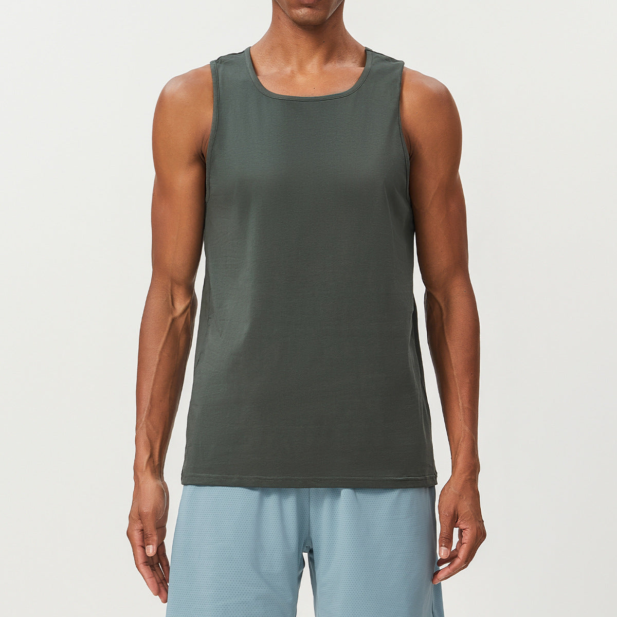Wicking sweat and moisture Running Tennis Men's Fitness vest citywalk Outdoor sports casual cotton vest