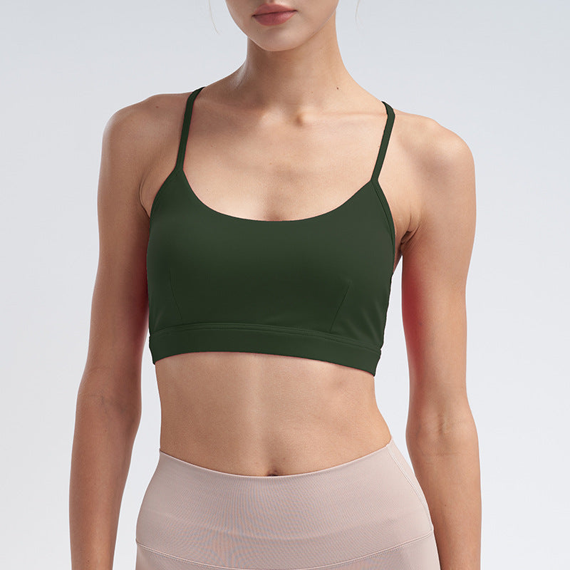 Pearlescent nude breathable high-waisted hip lift yoga set