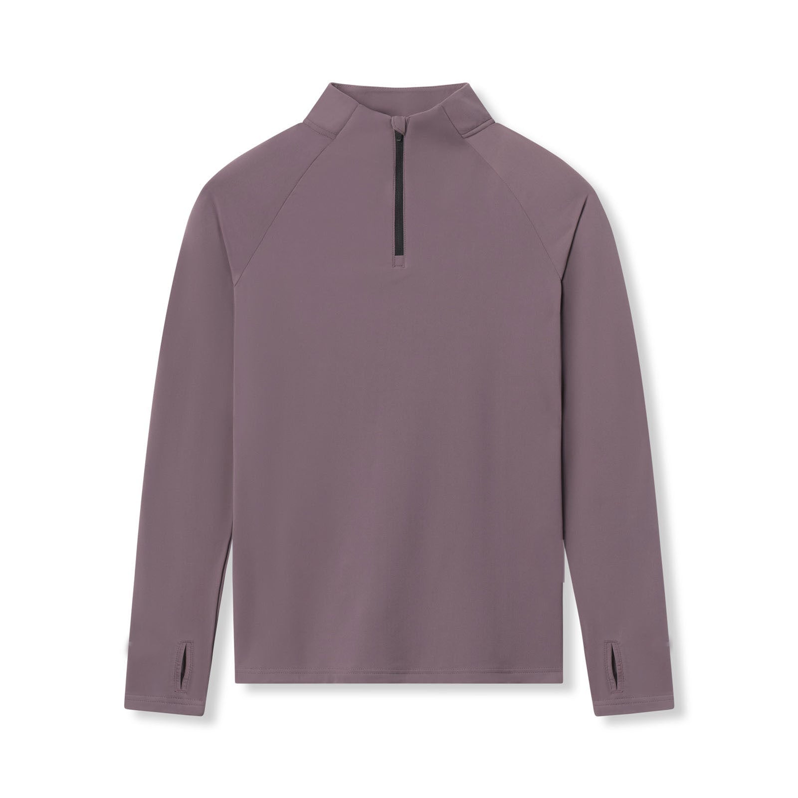 Men's quick-drying half-zip solid color workout high-spring long-sleeved top