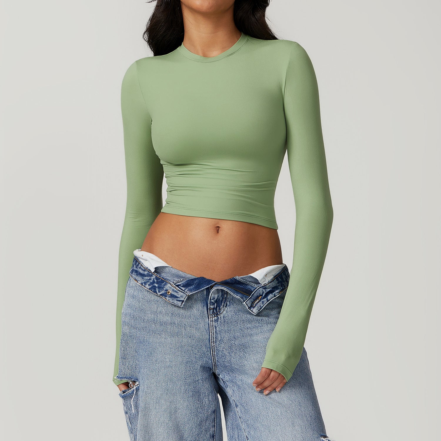 Running sports fitness long sleeve top 8743