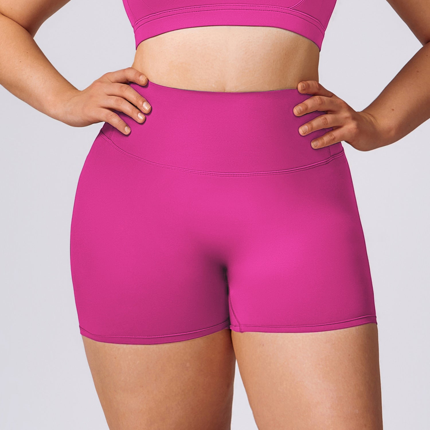 Plus-size yoga women's quick-drying Pilates running tight exercise fitness set 8047