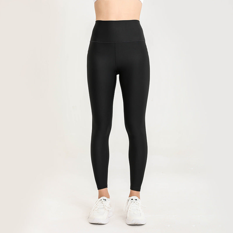 Pearlescent nude breathable high-waisted hip lift yoga set