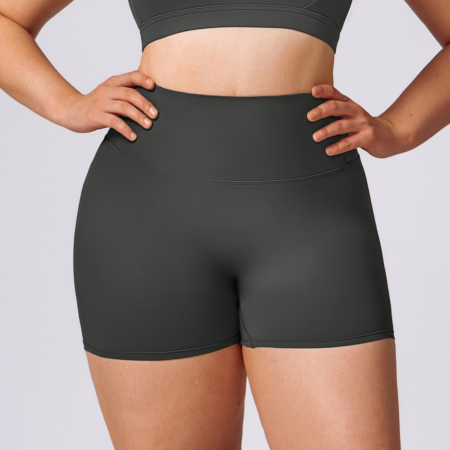 Plus-size yoga women's quick-drying Pilates running tight exercise fitness set 8047
