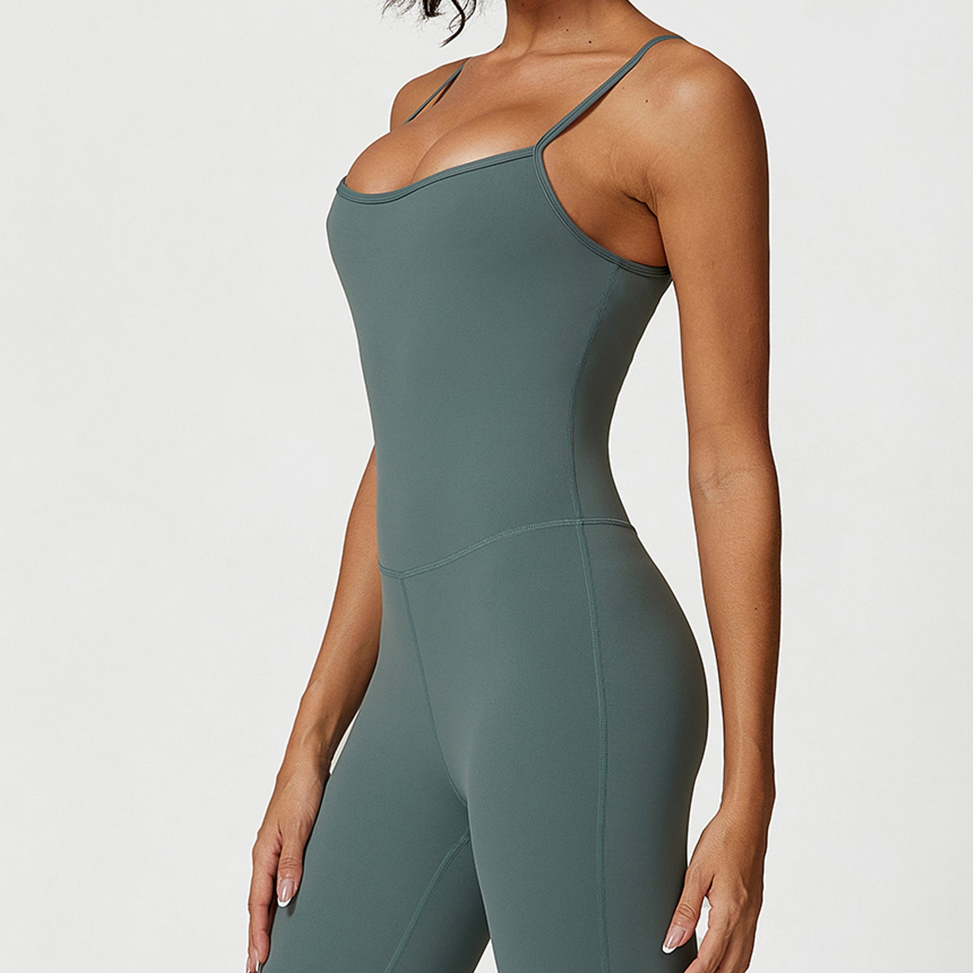 One-piece jumpsuit jacket Short and long short yoga suit