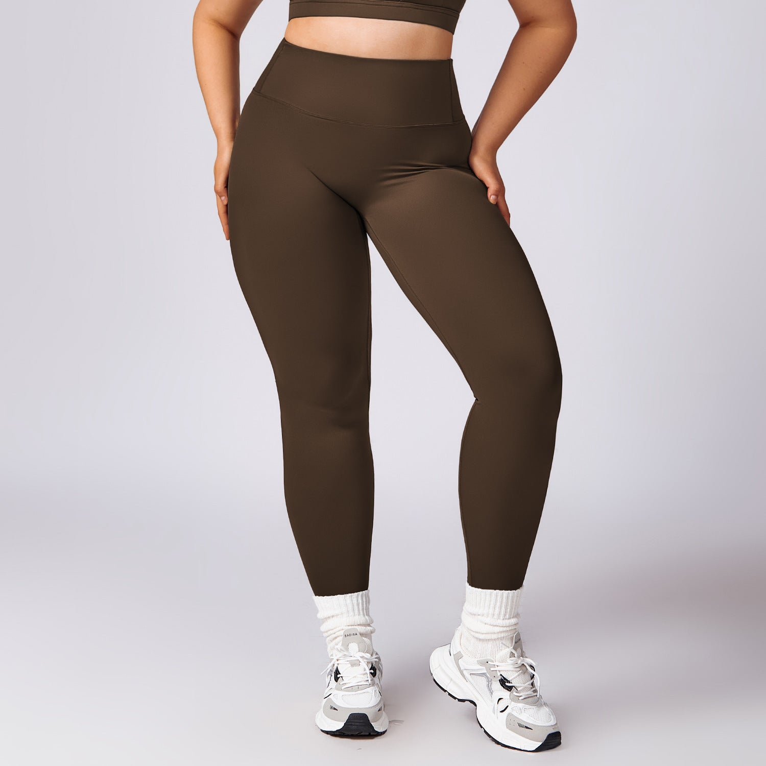 Plus-size yoga women's quick-drying Pilates running tight exercise fitness set 8047