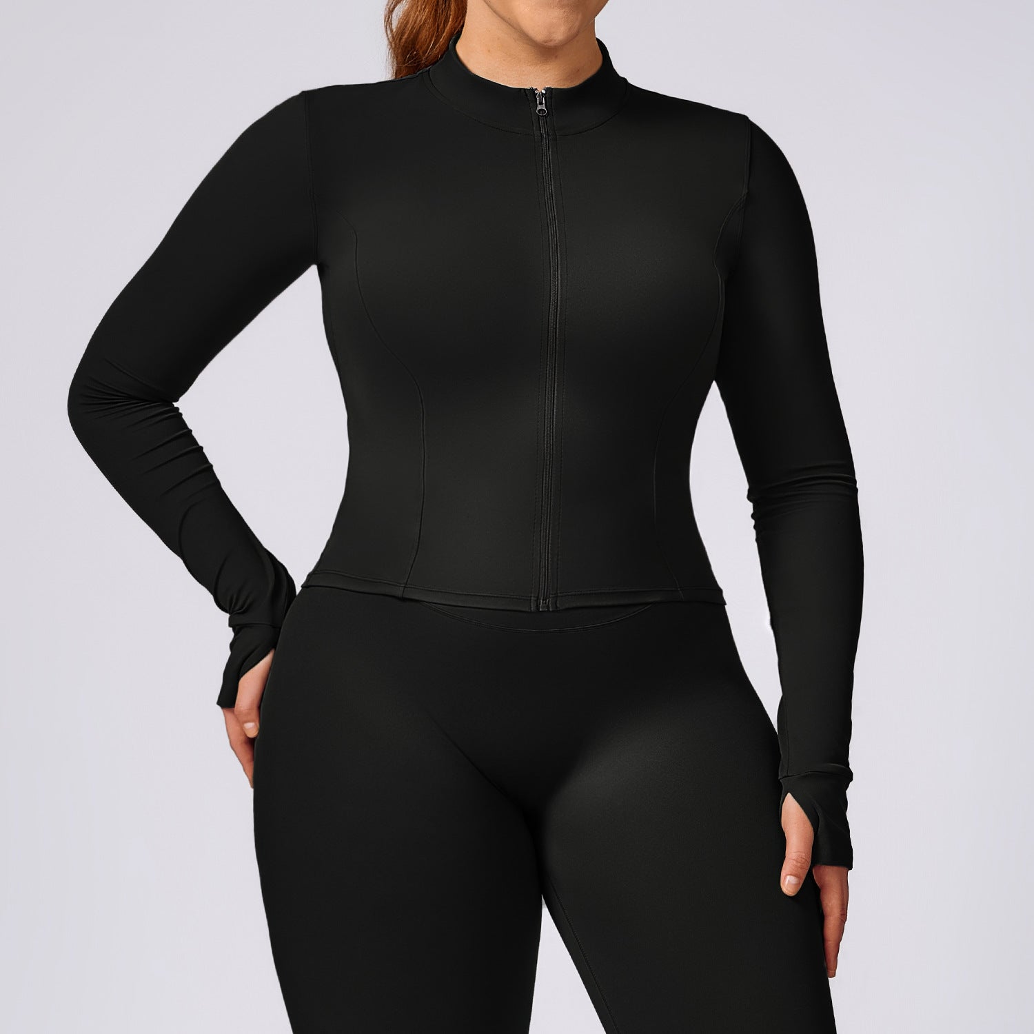 Plus-size yoga women's quick-drying Pilates running tight exercise fitness set 8047