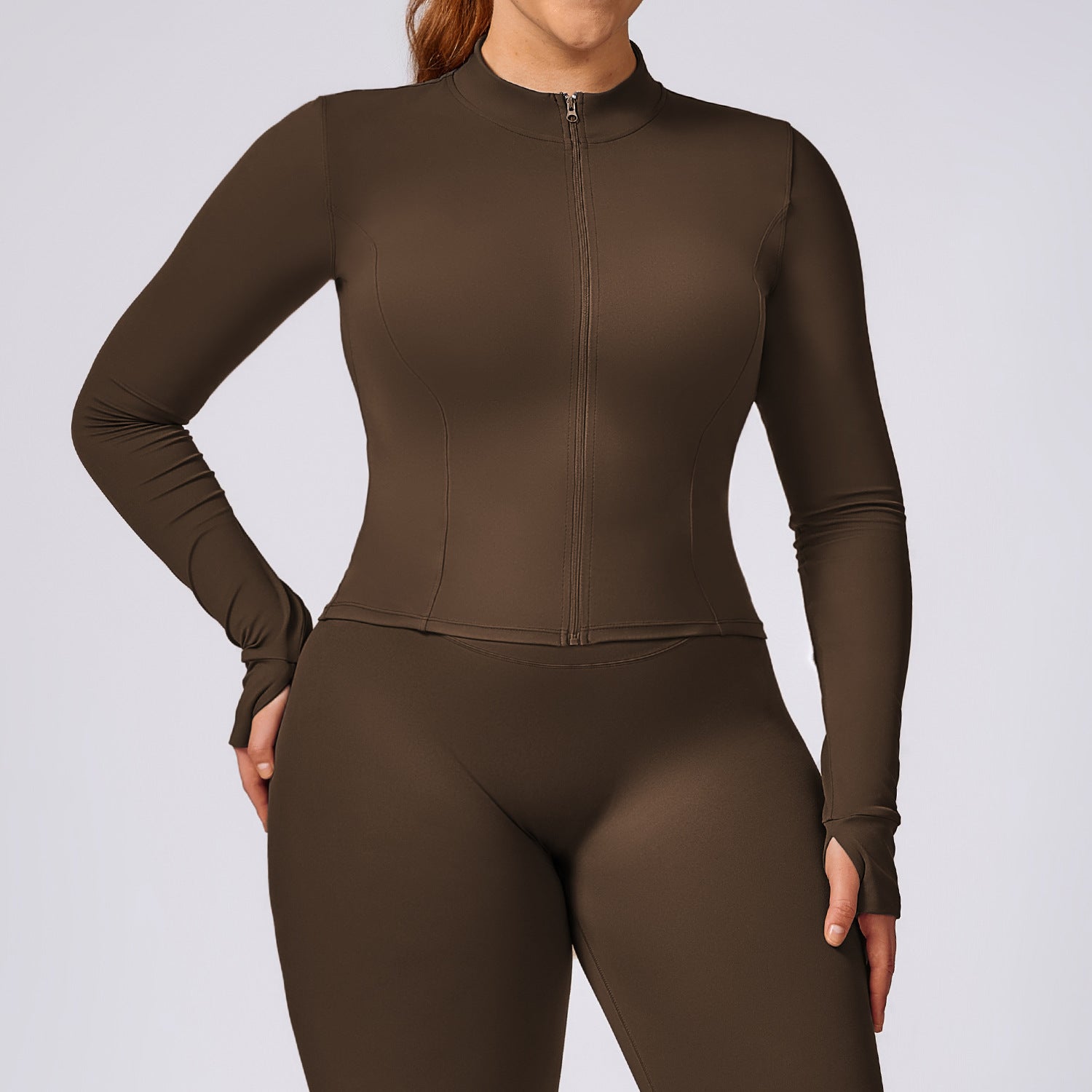 Plus-size yoga women's quick-drying Pilates running tight exercise fitness set 8047