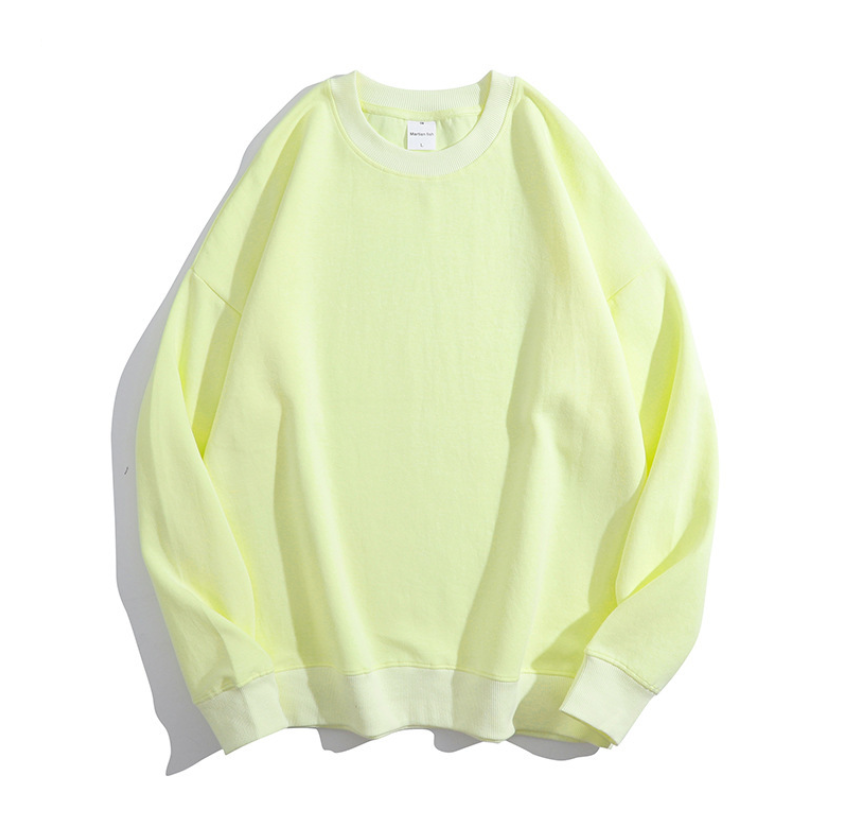 Double sided health cloth cotton plus size high quality round neck hoodies 16colors