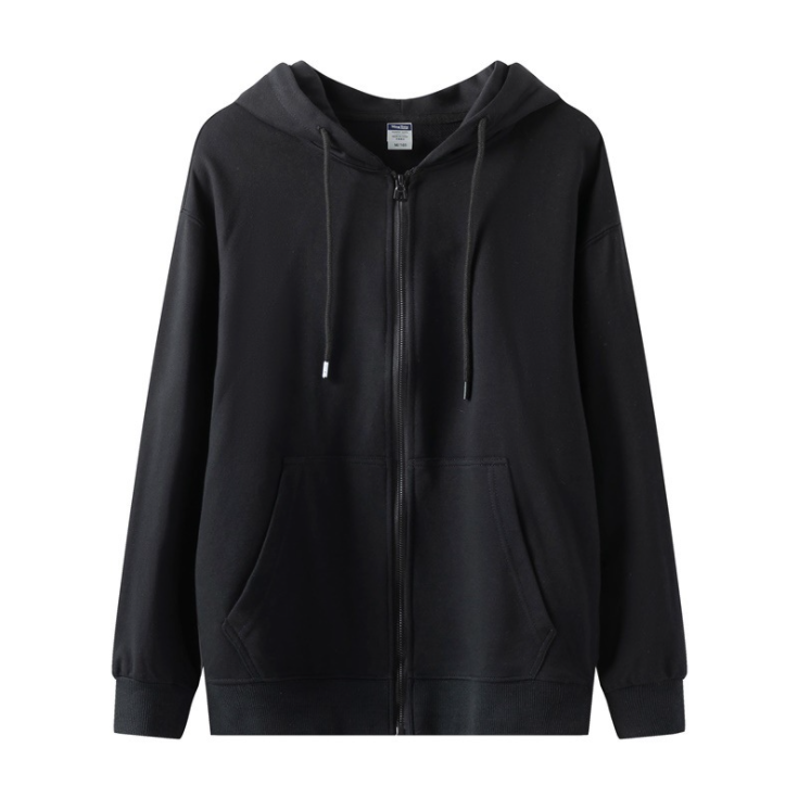 Oversized plus size high quality Cotton Zipper unisex hoodie 8 colors