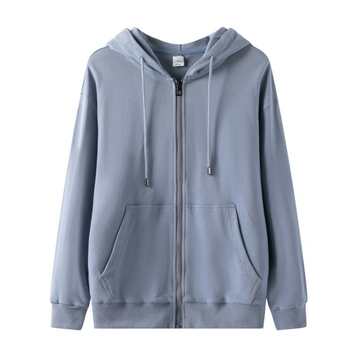Oversized plus size high quality Cotton Zipper unisex hoodie 8 colors