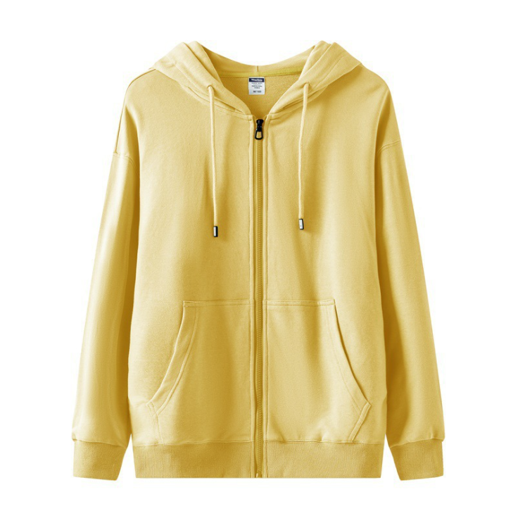 Oversized plus size high quality Cotton Zipper unisex hoodie 8 colors
