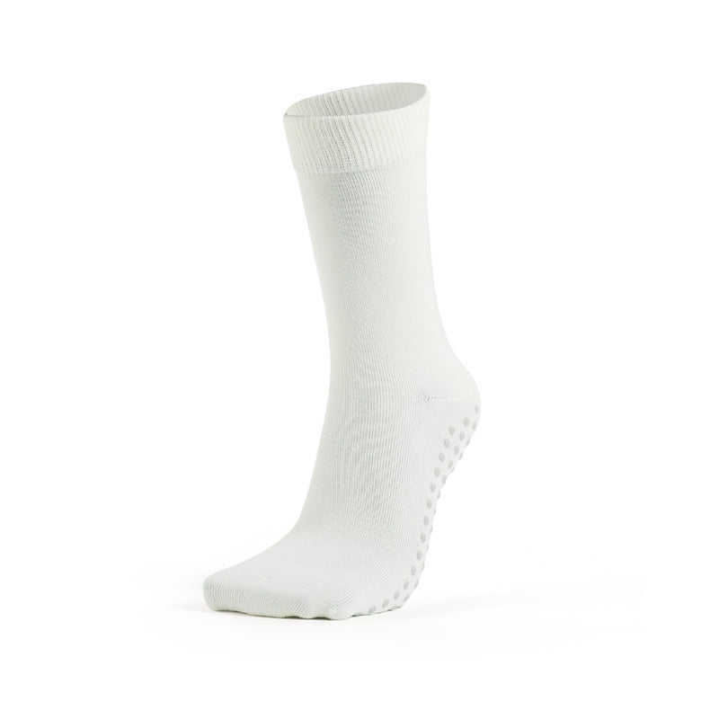 Middle tube non-slip socks adult dance yoga exercise socks Xinjiang cotton socks 8 color MOQ20 pcs