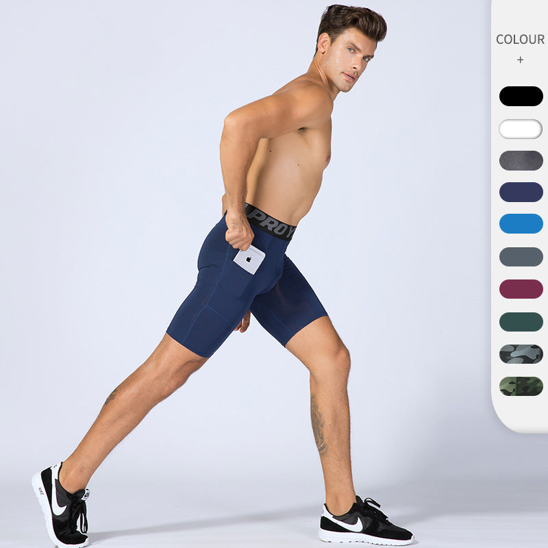Men's PRO Gym Shorts with pockets Sweat Quick Dry Stretch 11 color 1084
