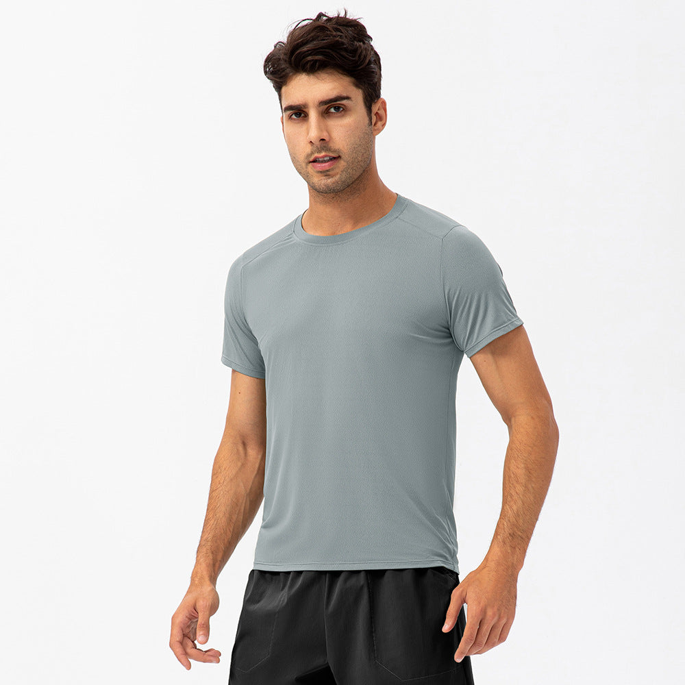 Quick dryer round neck T-shirt Breathable Fitness Sport short sleeve 6 color 21220
