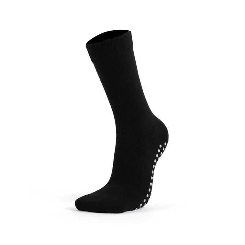 Middle tube non-slip socks adult dance yoga exercise socks Xinjiang cotton socks 8 color MOQ20 pcs