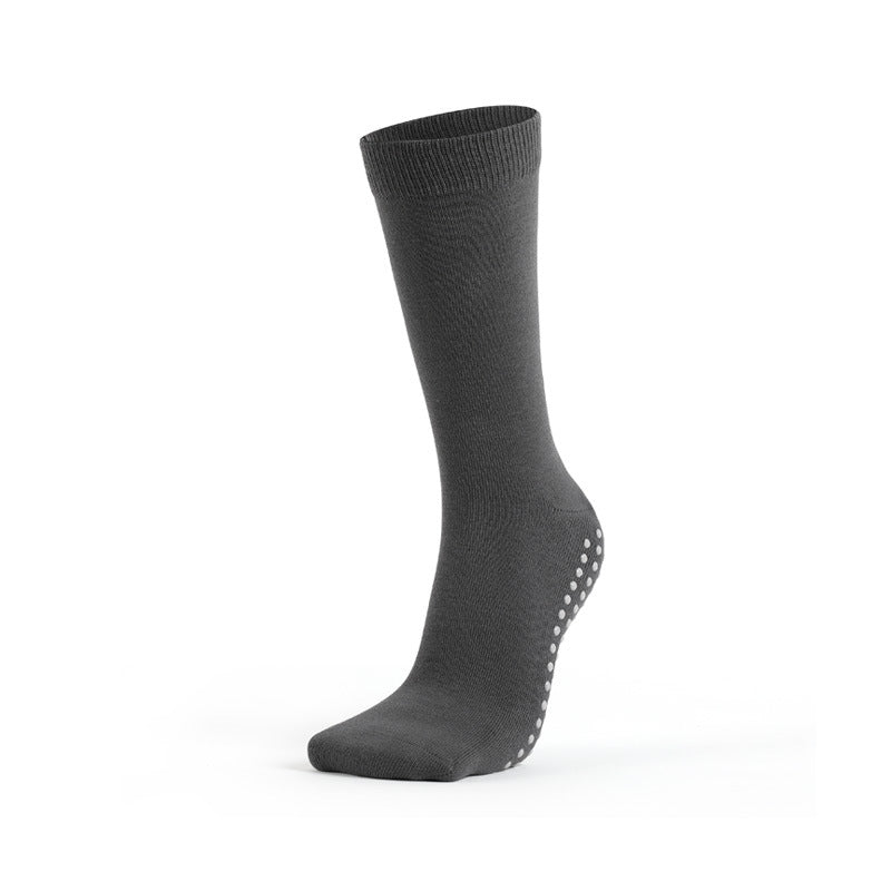 Middle tube non-slip socks adult dance yoga exercise socks Xinjiang cotton socks 8 color MOQ20 pcs