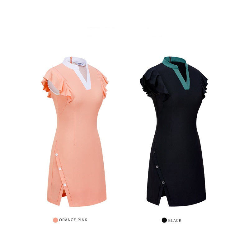 Golf summer set dress sports quick drying stretch dress skirt ball wear