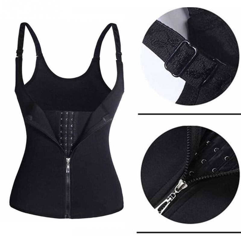 Burn fat close stomach back heart fitness sweat suit running suit sweat vest corset lady