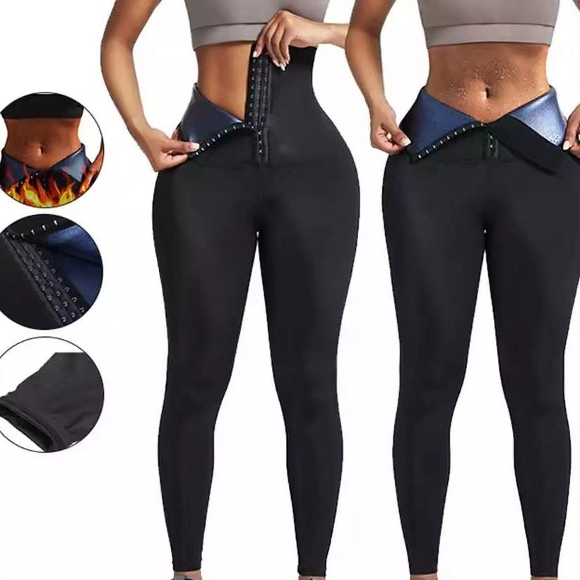 Semi-coated thick-waisted high-waisted stepless sweatpants belted yoga pants