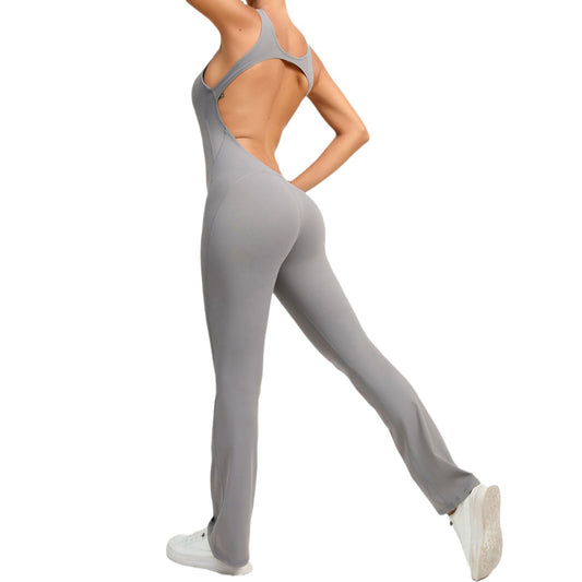 Butt lift and belly tuck flared one-piece yoga pants 6 colors