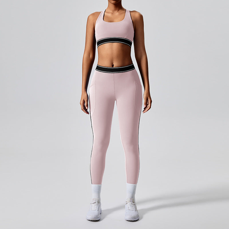 New style fitness  two-piece female Pilates exercise yoga suit