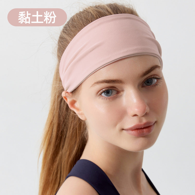 Sports headband absorbs sweat yoga fitness headband summer girls running headband MOQ20pcs