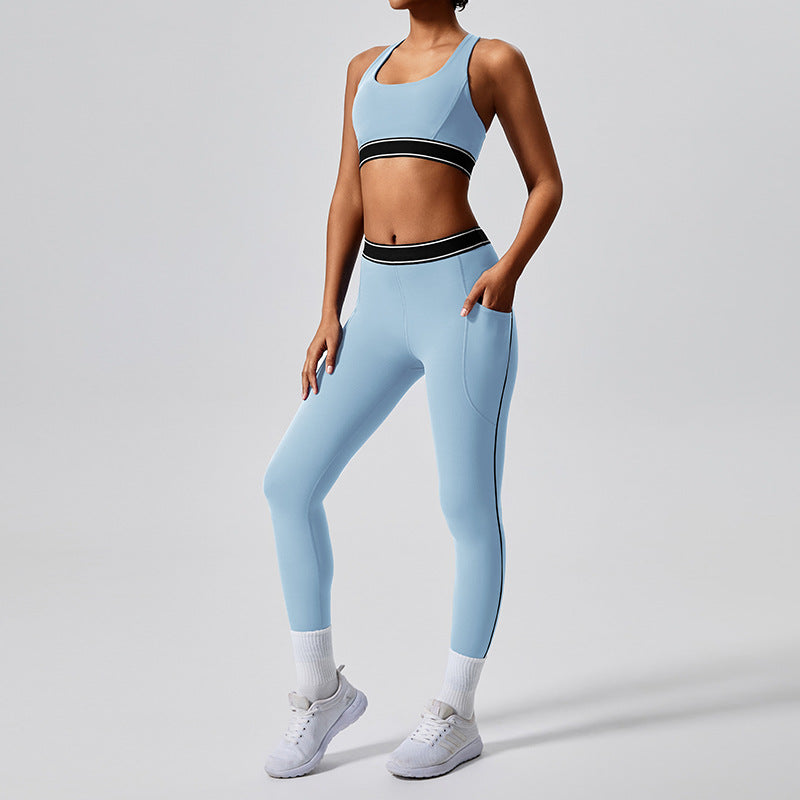 New style fitness  two-piece female Pilates exercise yoga suit