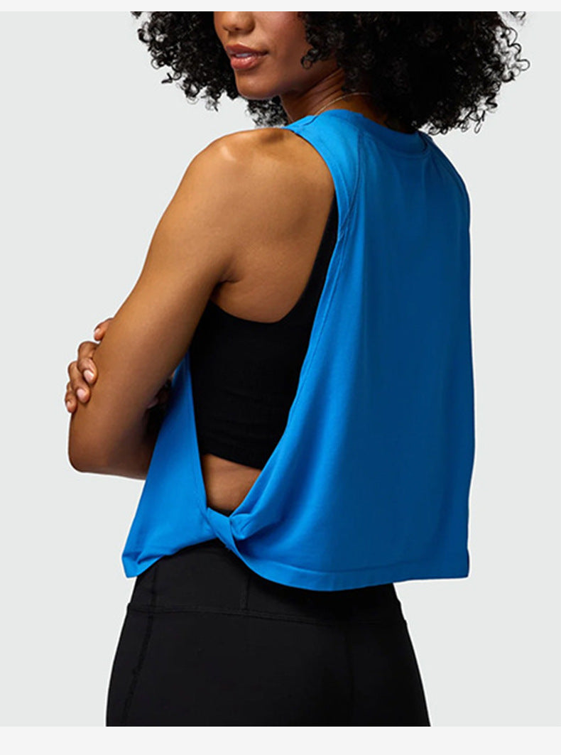 Women's Loose-fit Sleeveless Workout Tank Top for Running, Yoga & Gym Training