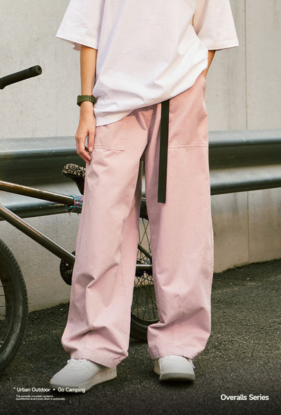 Japanese trendy brand loose tooling wide-leg trousers 2023 spring and summer new cotton 7 colors