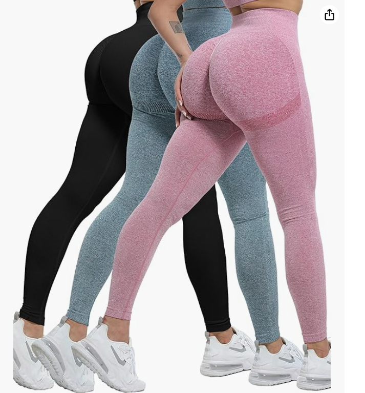 Seamless knitted high-waisted hip lift bodysuit yoga pants 14 colors