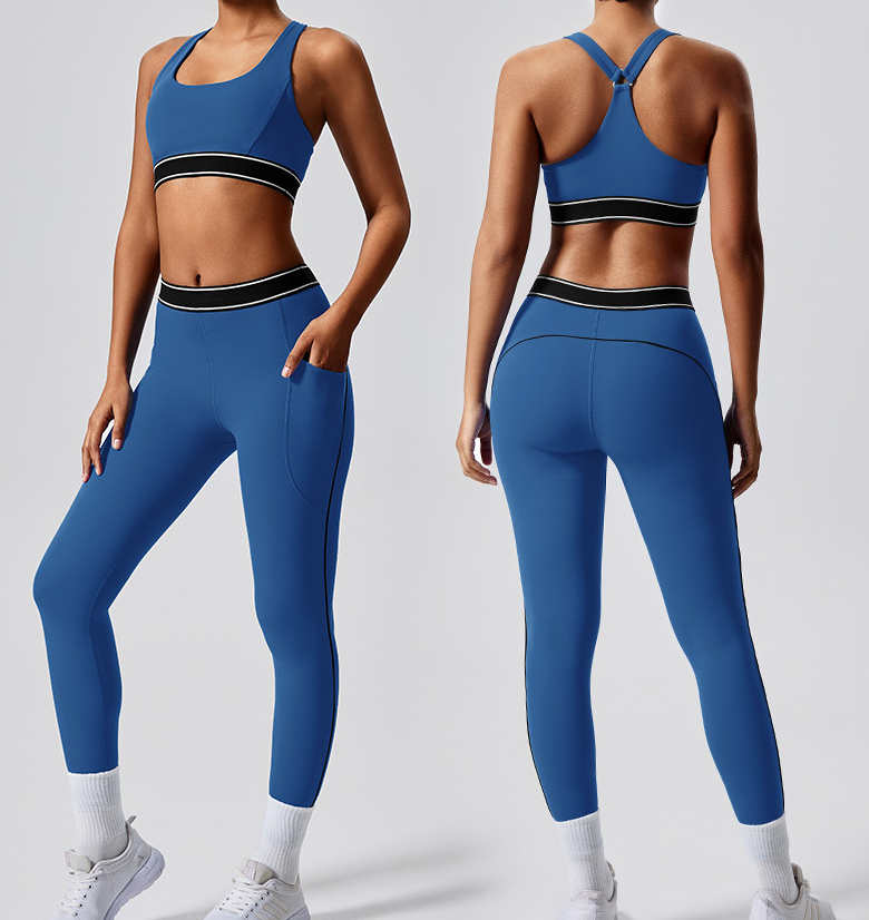 New style fitness  two-piece female Pilates exercise yoga suit