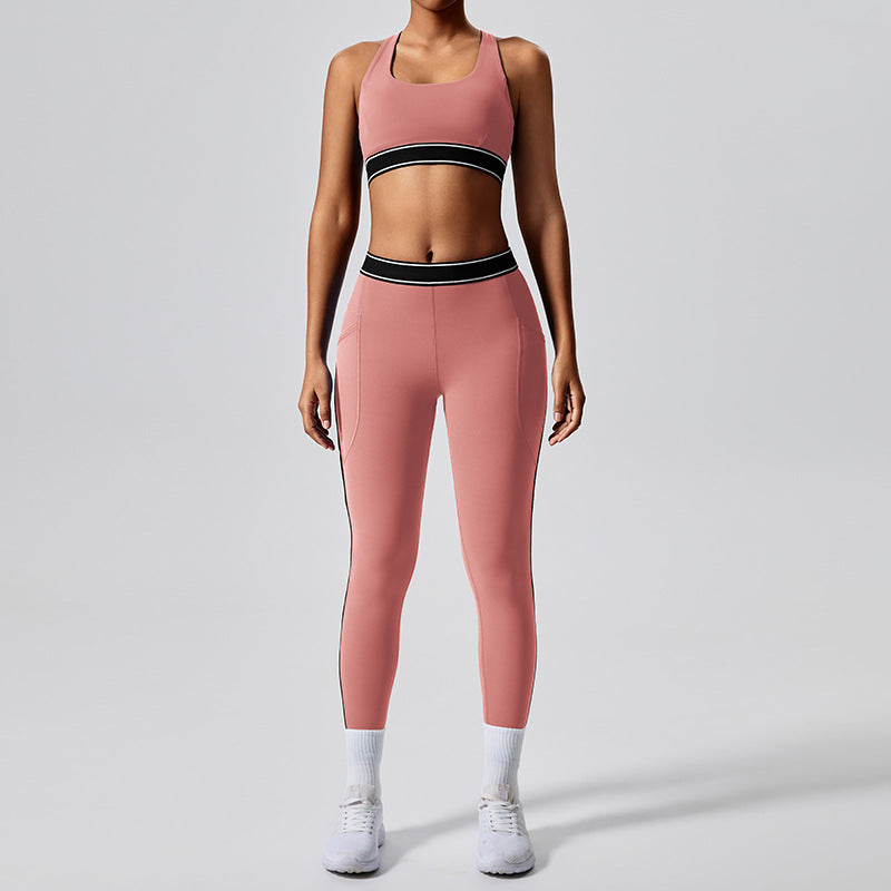 New style fitness  two-piece female Pilates exercise yoga suit