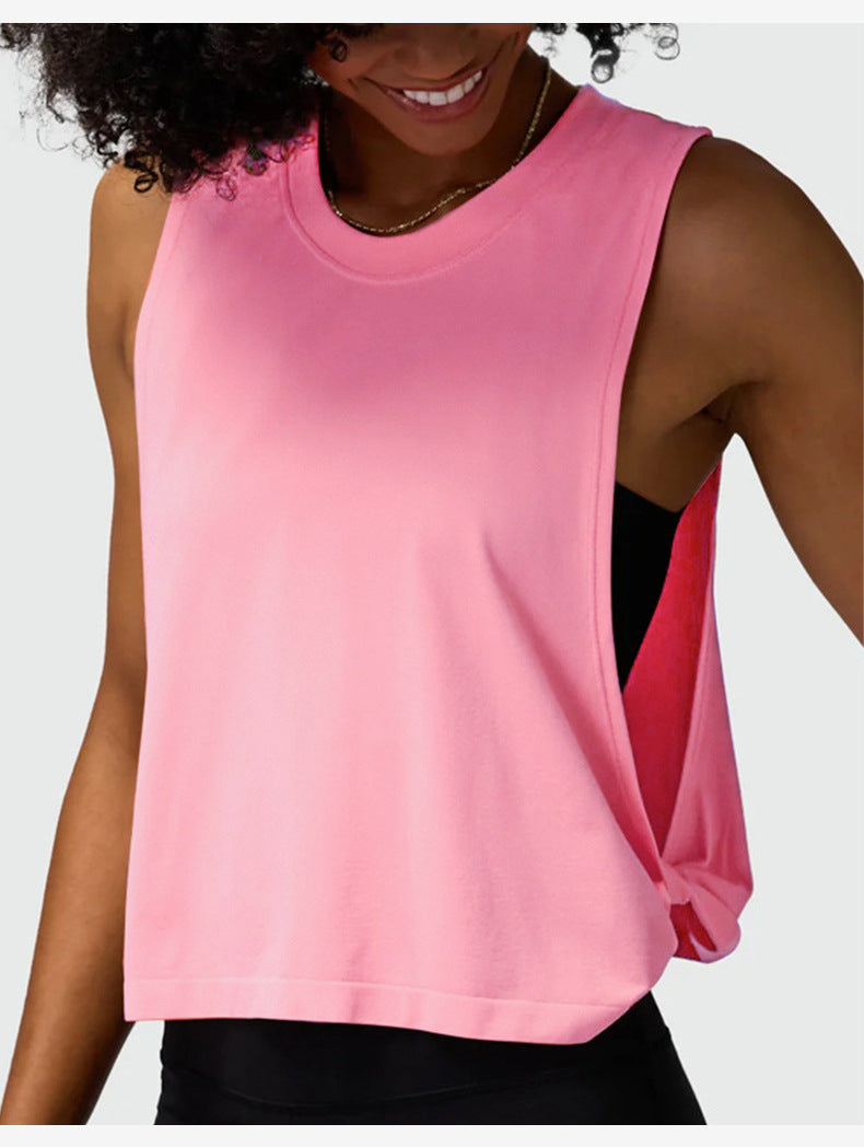 Women's Loose-fit Sleeveless Workout Tank Top for Running, Yoga & Gym Training