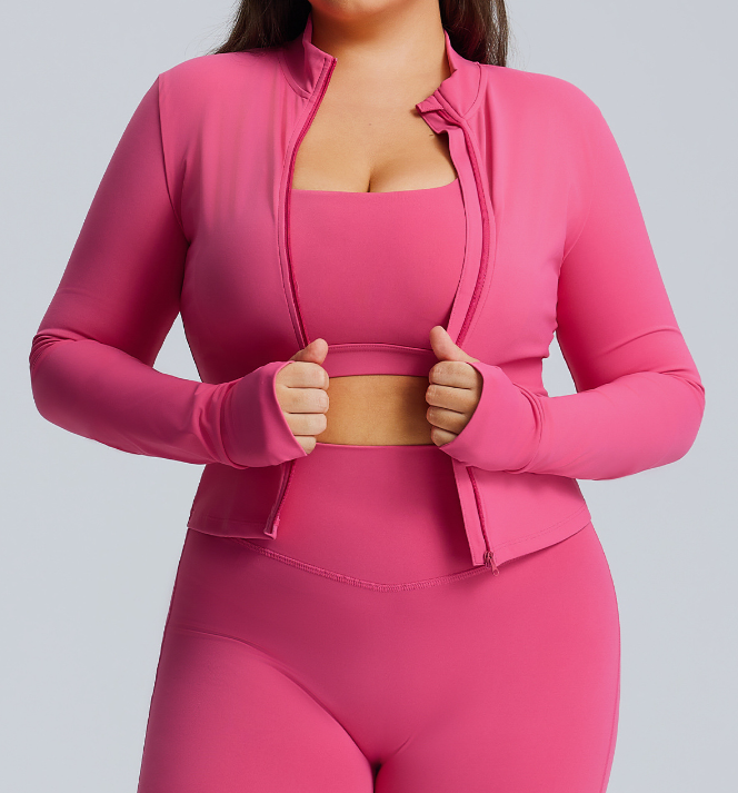 Plus Size High Waist Yoga Set for Women, High Stretch Butt Lifting Quick Dry Workout Tracksuit
