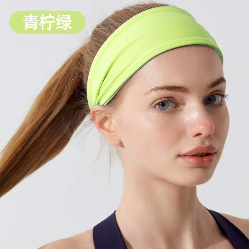 Sports headband absorbs sweat yoga fitness headband summer girls running headband MOQ20pcs