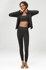 Women's Three-Piece Tight Yoga Suit Suit Plus Size Sports Fitness Suit 7 Colors