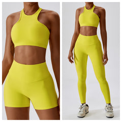 Quick dry tight yoga suit lift hip beauty back sports suit female 8231 5 colors