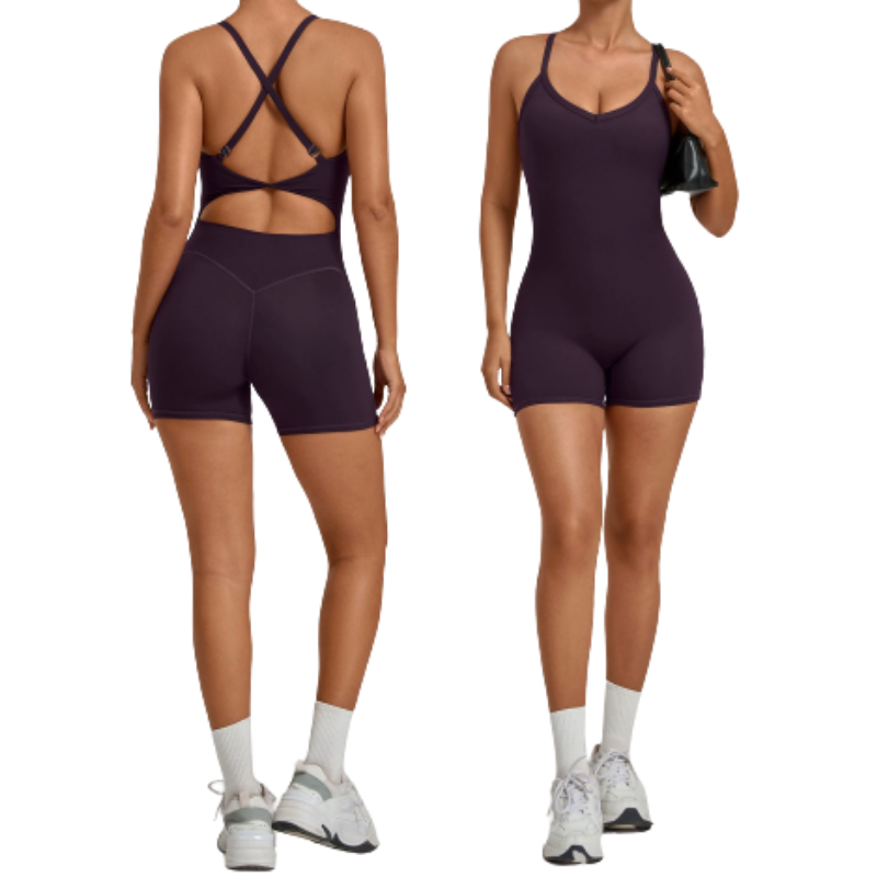 Adjustable clasp yoga suit cross abdominal lift hip movement yoga suit