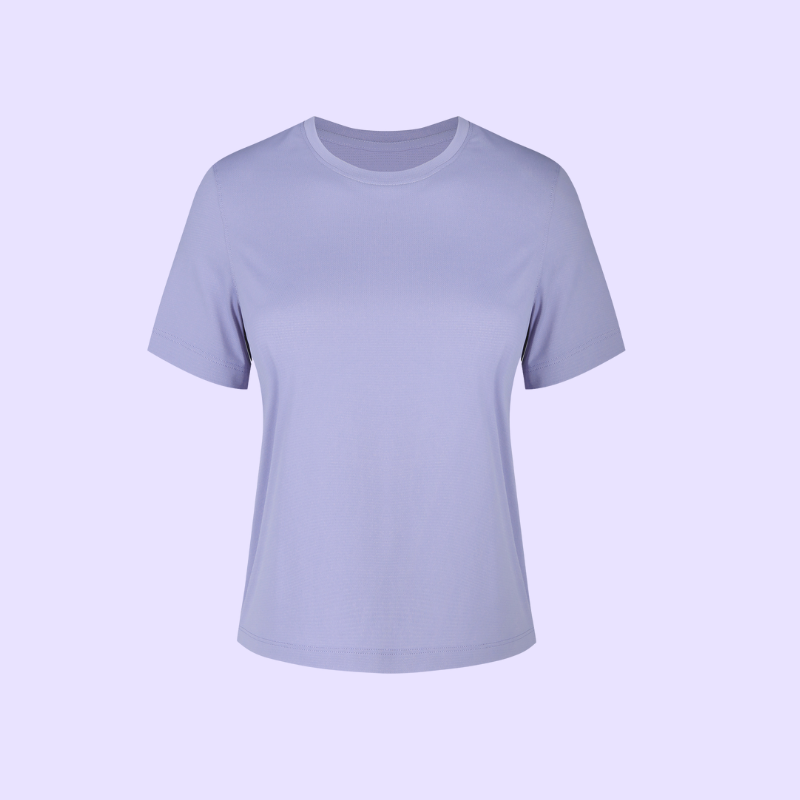 Summer round neck loose T-shirt light dry running fitness sport short sleeve  D25016