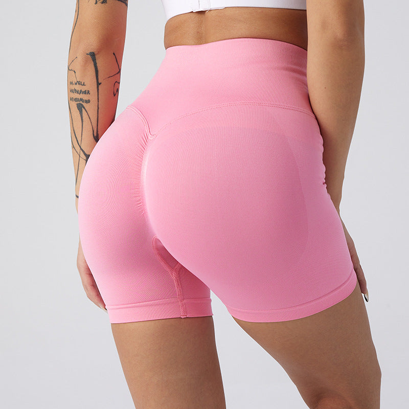 Hip-lift high-waisted three-point fitness pants 9 colors