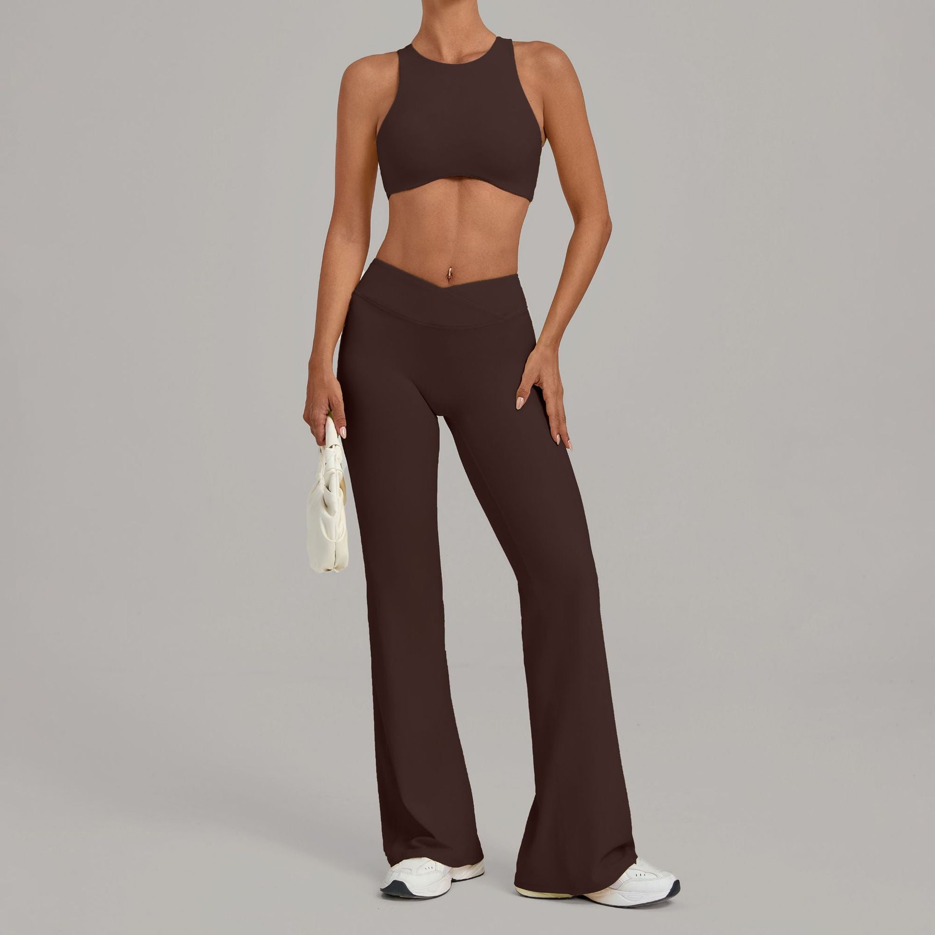 Exercise yoga suit wearing running fitness exercise abdominal lift hip yoga suit