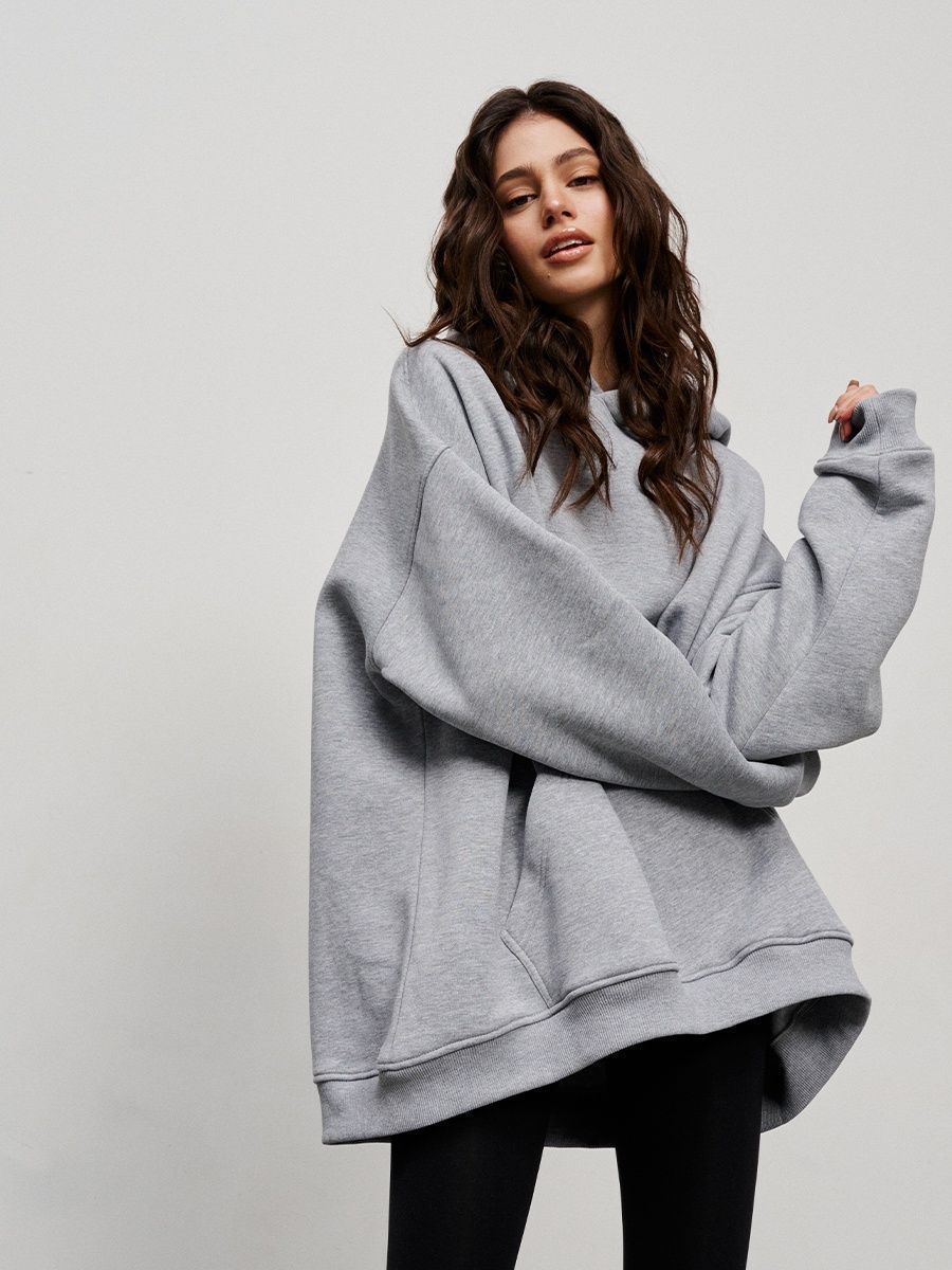 Fleece loose pocket hoodie 8 colors