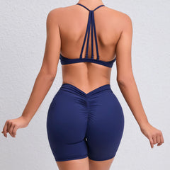 Quick dry nude Yoga set Sexy two-piece set in 5 colors