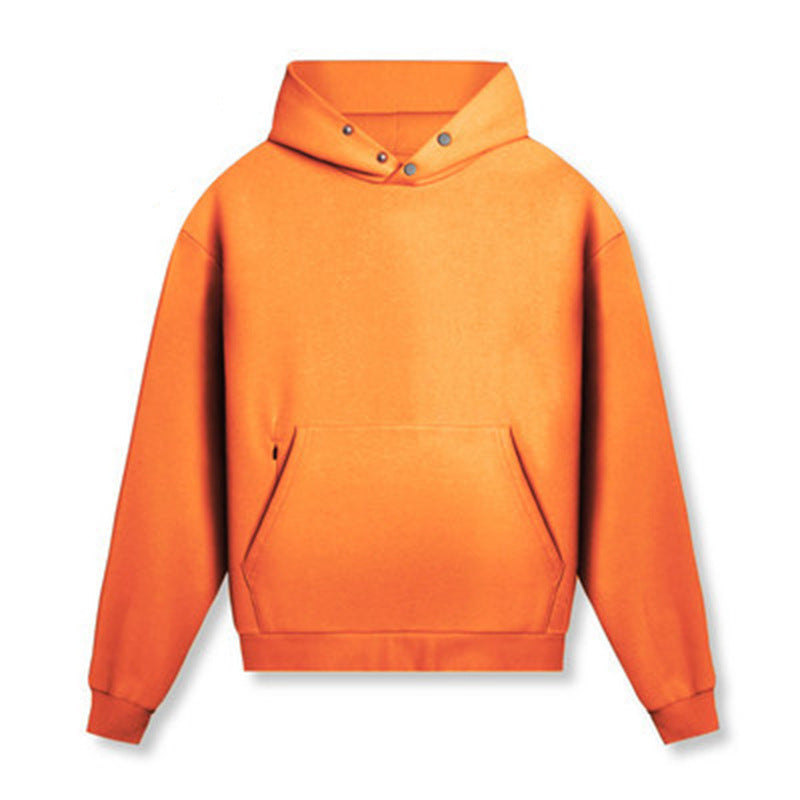 Loose hoodie with fleece for warmth 4 colors