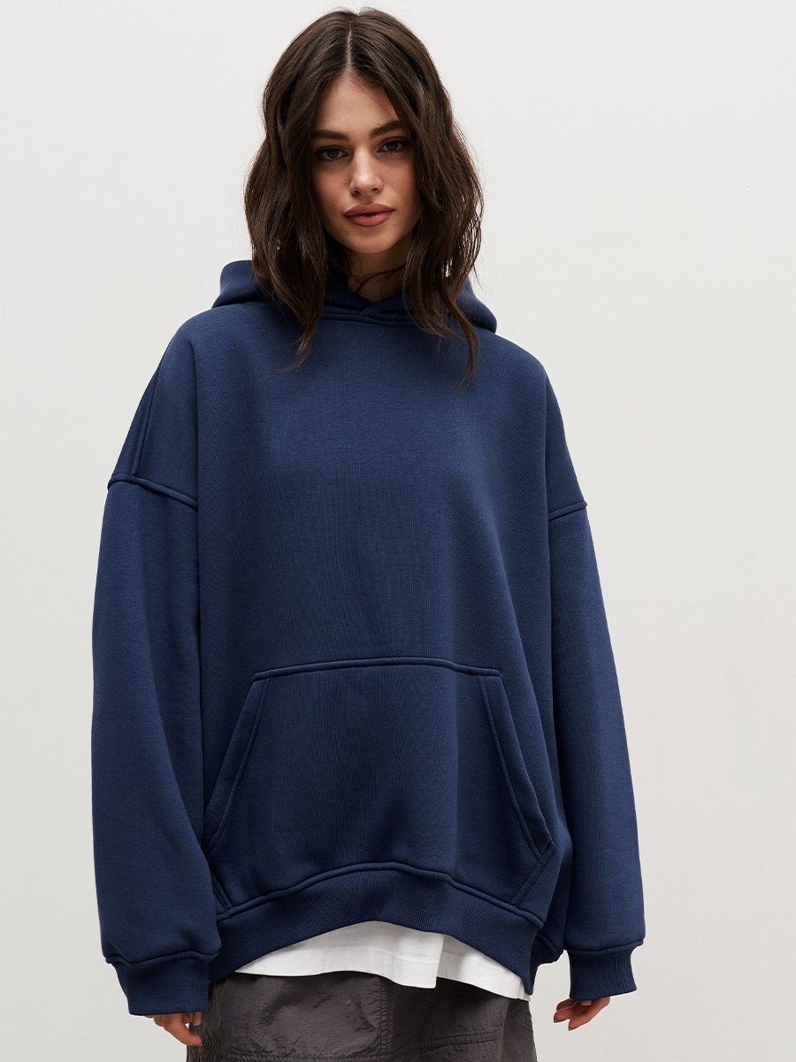 Fleece loose pocket hoodie 8 colors