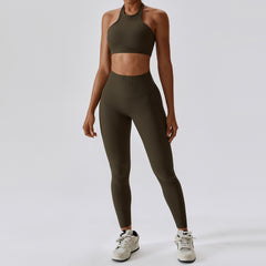 Quick dry tight yoga suit lift hip beauty back sports suit female 8231 5 colors