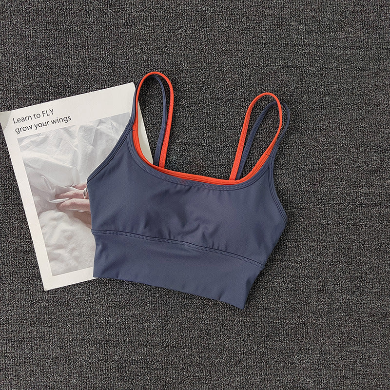 Shockproof Quick Dry Sports Bra, Support Side Boobs Anti-Sagging Yoga Camisole Top