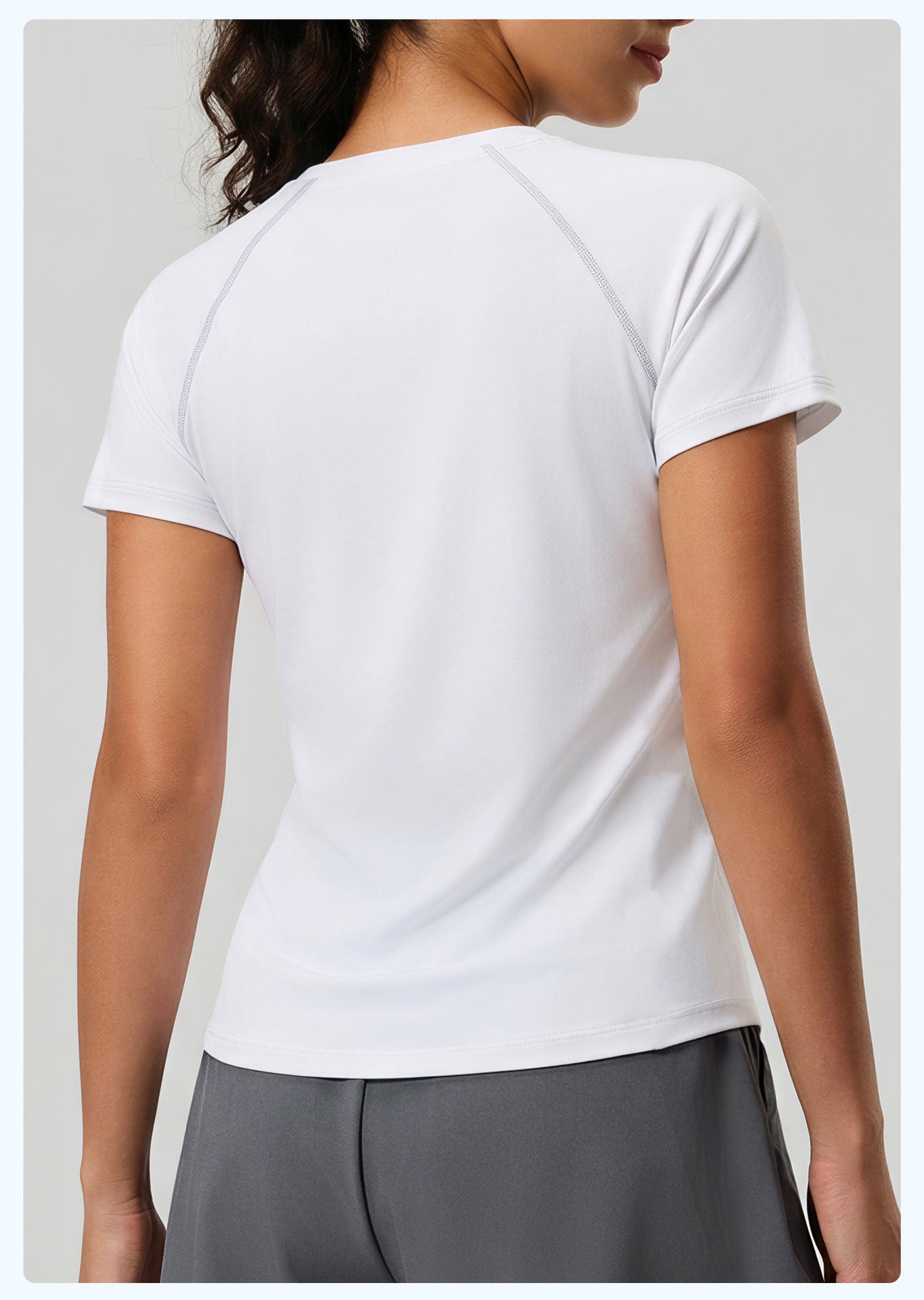 Summer crew-neck sports style slim yoga top female breathable loose all-match sports short-sleeved T-shirt