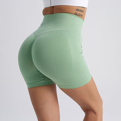 Hip-lift high-waisted three-point fitness pants 9 colors